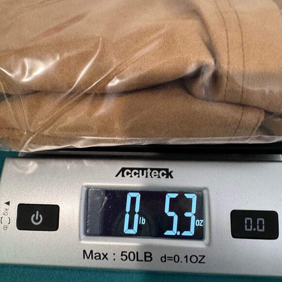 Banana Republic Vegan Suede Womens Sz 6 Camel Brown Sleeveless Peplum Western - Picture 10 of 10